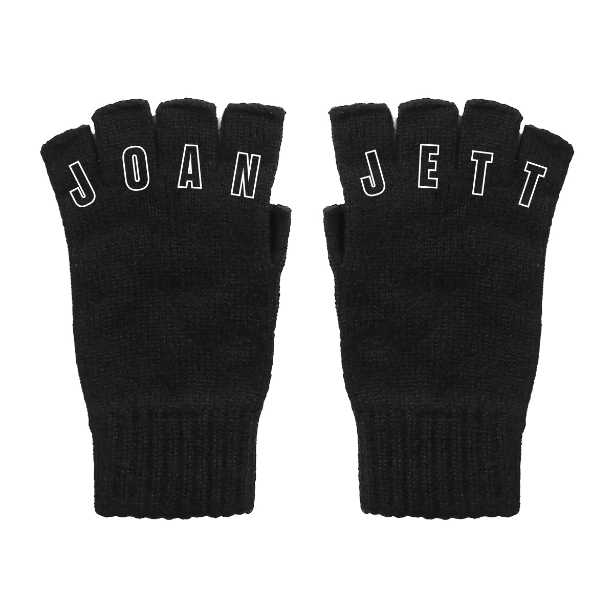 Joan Jett Fingerless Black Gloves