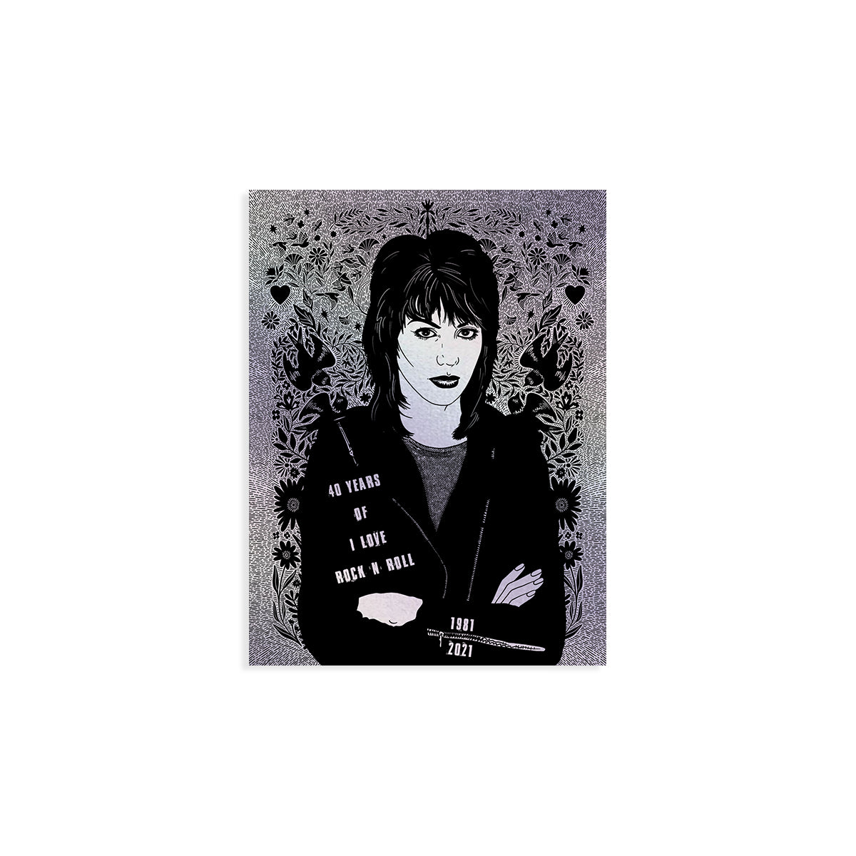 Joan Jett Holographic Sticker