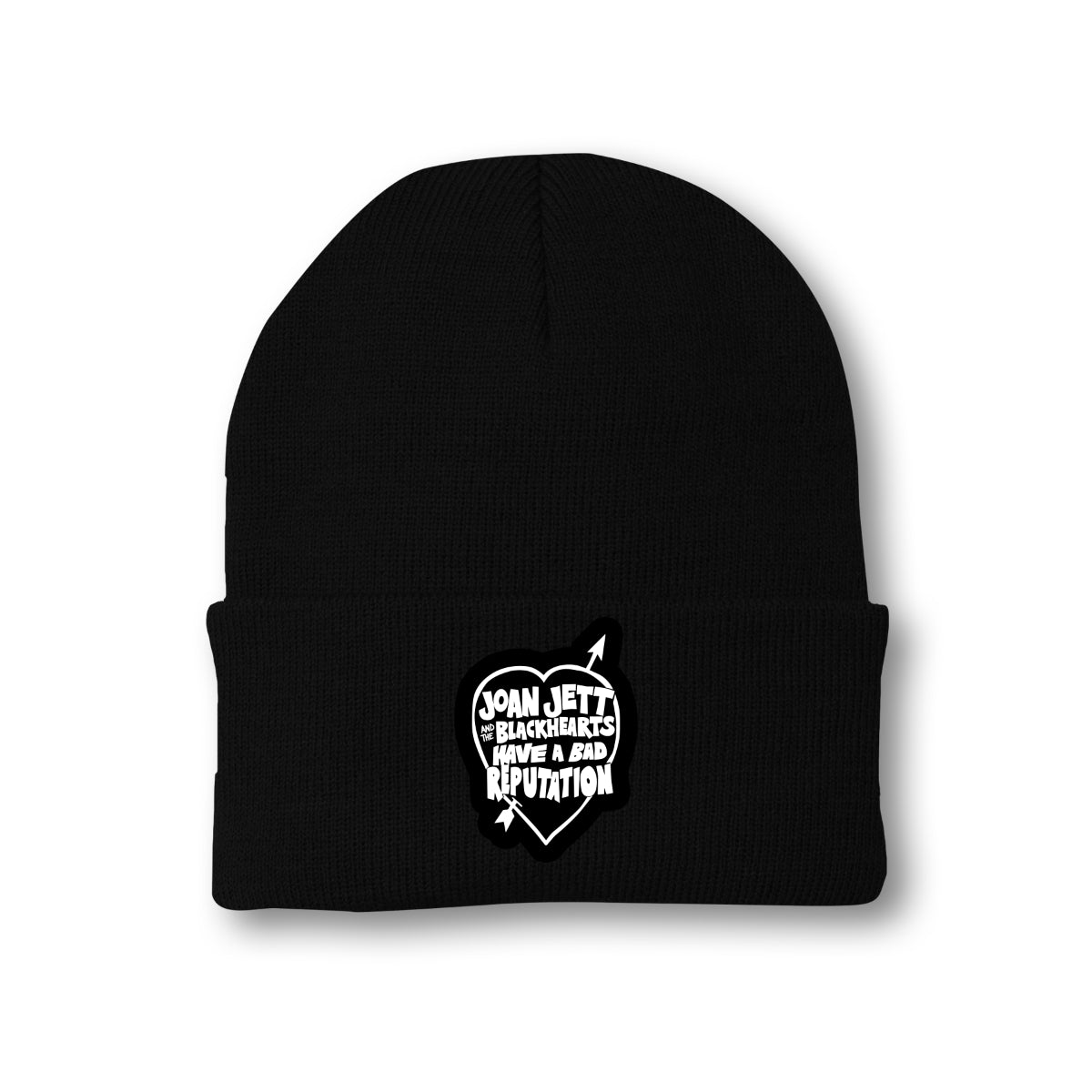 Bad Rep Heart Black Beanie