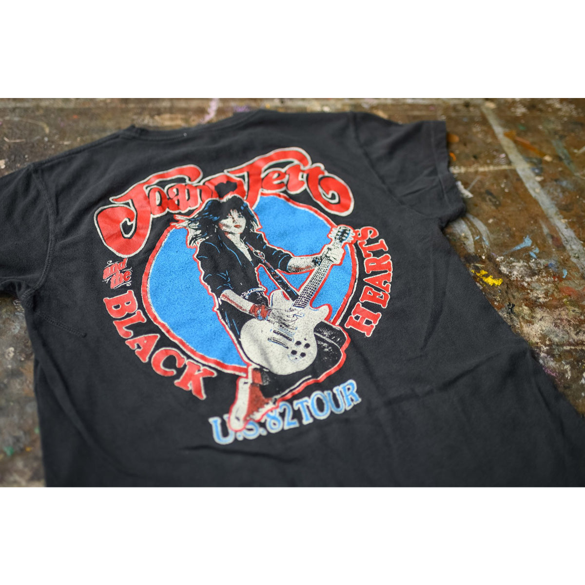 Joan Jett & The Blackhearts x MadeWorn 82 US Tour Black T-Shirt