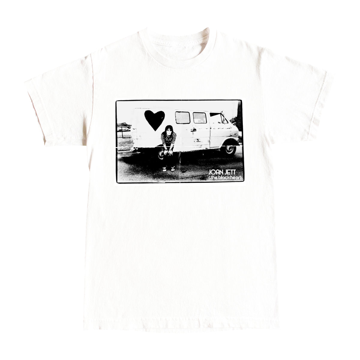 Joan Jett White Unisex Van Tee